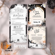 Full Color Gramature Wedding Invitation 150gsm HARMONY 05