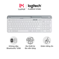 Bàn phím không dây Bluetooth Logitech K580 - kết nối 2 thiết bị pin 2 năm mảnh gọn phù hợp PC/ i