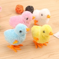 Wind Up Plush Chicken Hopping Funny Small Bird Toy Clockwork Chick For Kids Baby Girl Boy Toys Gift 
