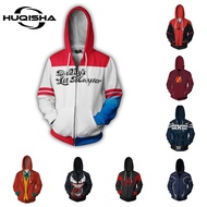 New 3D Harley Quinn Joker Venom Men/Women Hoodies Anime Cosplay Costume Fashion Casual Sweatshirts