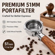 51mm Bottomless Coffee Portafilter for Donlim Breville Bear