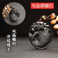 Arowana Pendant Natural Ice Obsidian Fortune Fish Necklace Men Women Arowana Pendant Koi Student Cry