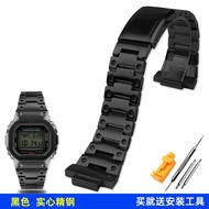 [MTKO] Mens Golden black Metal Watch Strap 16mm For Casio G-SHOCK GM-5600 DW5600 GW-M5610 metal Stai