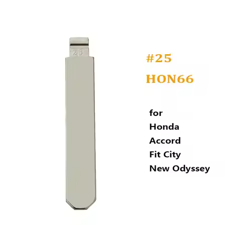 10pcs 25# HON66 HON66FH Uncut Key Blade Blanks for Accord Fit City New Odyssey KD Remote Key Blade f