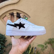 {Actual photos} Bape STA Male Female Star Label Graffiti Print Casual Shoes Sneakers KRXB-22