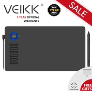 (VEIKK ร้านค้าทางการของ) VEIKK A15 เมาส์ปากกาดิจิตอล สกรีนแพดเต็มรูปแบบ ขนาด 10 x 6 นิ้ว ความเร็วต่อ
