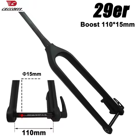 29er Mountain Bicycle Carbon Fork, MTB Parts, Thru Axle 110mm Hard Fork Boost 29er Fork