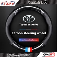 Toyota Special Car Steering Wheel Cover Carbon Fiber Leather Steering Wheel Cover for Toyota Toyota 