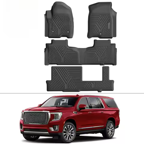 Floor Mats Liner for 2021-2025 GMC Yukon Bench Seat 3D All Weather Protection