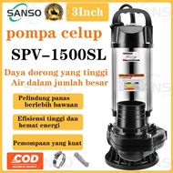 MESIN 1500W sewage pump 3inch Dirty Water submersible pump Machine SANSO waste submersible pump