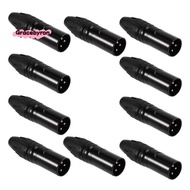 DIY Microphone XLR 3Pin Male Plug DIY Microphone 3Pin Connector XLR 3Pin Connector