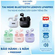 Tai nghe Lenovo LP40 Pro Tai nghe không dây Bluetooth 5.0 Tai nghe chơi game có độ trễ thấp pin trâu