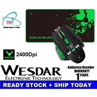 Wesdar X6 Gaming Mouse 2400dpi with Mouse Pad support Desktop/Laptop
