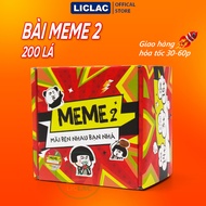 Bộ Bài MEME 2 Ver 200 lá Mãi Bên Nhau Bạn Nhá Trò chơi Boardgame Meme phiên bản mới nhất siêu hài hư