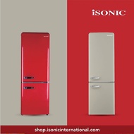 iSONIC 2 DOOR VINTAGE 181L REFRIGERATOR MDR-BCD261LH 2 Doors Fridge Bottom Freezer Peti Sejuk Retro