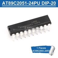 1pc AT89C2051-24PU DIP20 AT89C2051 24PU AT89C2051-24 DIP-20 DIP 8-bit Microcontroller Chip IC new or