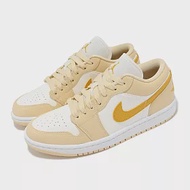 Nike 休閒鞋 Wmns Air Jordan 1 Low 女鞋 黃 白 Team Gold AJ1 低筒 DC0774-170