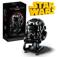 Copy DIY Star Wars TIE Fighter Pilot Helmet 75274(724pcs)STEAM Buidling Blocks Kids Toys Gifts