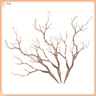 🎄 3Pcs Dried Coffee Branches Plastic Artificial Antler Branches for Wedding Decor