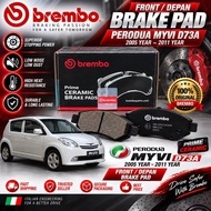 Brembo Prime Ceramic Brake Pad Front / Depan Perodua Myvi D73A 2005 ~ 2011 year