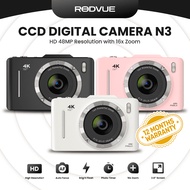 RODVUE Digital Camera N3 – Basic HD Resolution with 48MP & 16x Zoom Built-in Flash Auto Focus IPS Sc