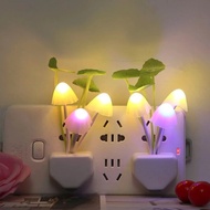 Mushroom-shaped night light changes color to save electricity