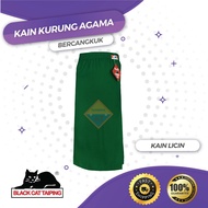 KAIN SEKOLAH AGAMA SUSUN TEPI HIJAU KOSHIBO LICIN - BAJU SEKOLAH JENAMA BLACK CAT - BC011