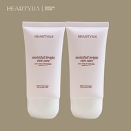 HEARTYRA 2x Tone Up Sunscreen SPF50 | Hybrid, Brightening, Soothing, Fragrance Free, All Skin Types-