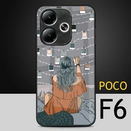 Softcase Glass Glitter For Xiaomi poco F6 - Casing hp poco F6 - Protective Case hp poco F6 - K61