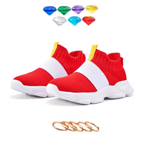 Sonic Shoes For Boy Kids Zapatos de Sonic Sonic Zapatillas Sonic Red Tenis Sonic Shoes For Boys Cart