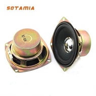 SOTAMIA 2Pcs 3 Inch 77MM Full Frequency Speaker 4 8 Ohm 10W  Audio Sound Amplifier Speaker 16 Core Home Theater Loudspeaker