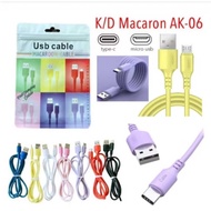 Macaron AK-06 Data Cable supports fast charging