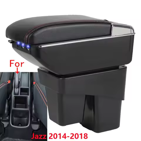 For Honda Jazz Armrest box For Honda WR-V Fit Jazz 3 Car Armrest 2014-2020 Storage Box Car Accessori