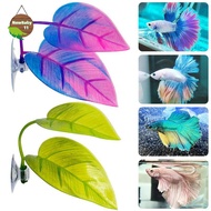NBBY Artificial Aquatic Plant Aquarium Landscaping, Artificial Betta Fish Leaves, Resting Leaves, Eg