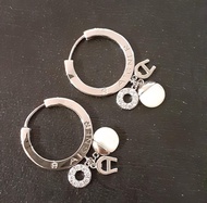 Etienne Aigner crystal and shell earrings  水晶貝殼 耳環 包郵