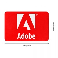 New Style Adobe Logo (3) Bathroom Flannel Floor Mat Toilet Toilet Anti-slip Foot Mat Coffee Table Do