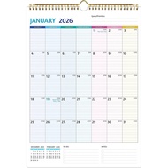 Wall Calendar 2025-2026 – Calendar 2025-2026 Wall, 18 Monthly Calendar, Jul 2025 - Dec 2026, 12 x 17