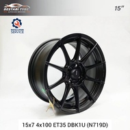 【Installation Available】N719D ADVANTI STORM S1 15 INCH 15X7 4X100 ET35 DBK1U READY STOCK SPORT RIM