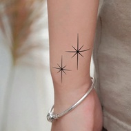 7-14 Days Lasting Herbal Temporary Tattoo, Starry & Gemini Line Design, Suitable For Fashion Trendse
