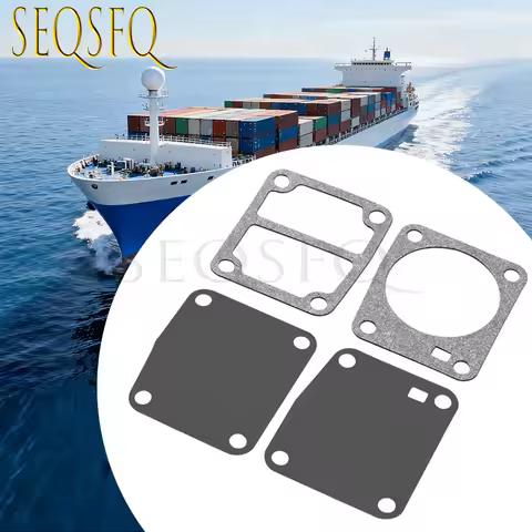 4PCS 6G1-24432 Carburetor fuel gasket set combination kit For Yamaha Outboard Motor 2T 6HP 8HP 9.9HP