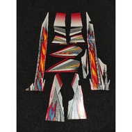 MERAH Striping sticker f1zr fizr 2004 red striping f1zr fizr 2004 red white