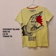 313. ( Preloved) COCONUT ISLAND T-shirt Kaos Authentic