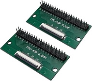 MTCELL 2 Pcs FFC FPC PCB Converter Board with Straight Header 40pin 0.5mm (Connector Socket Pre-Sold