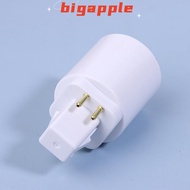 【BMSG】 3Pcs 4 Pin Conductive G24 To E26/E27 Soet Adapter G24Q Lamp Base Adapter G24Q To Medium Light
