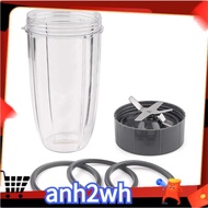 【A-NH】Replacement Parts 32 Oz Cup and  and Seal Ring Rubber Gaskets Replacement, Compatible for Nutribullet