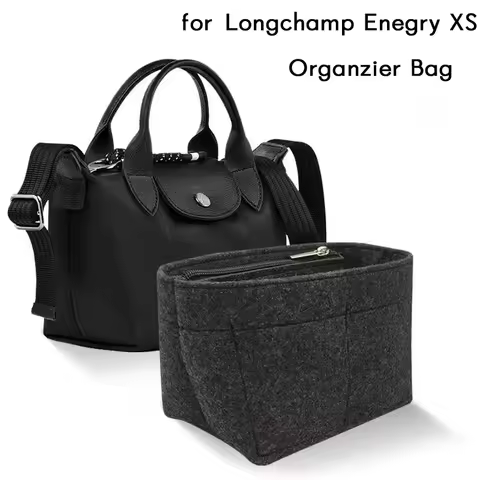 Felt Cloth Insert Bag For Longchamp LE PLIAGE CUIR Top Handle Bag XS Bag Organizer Makeup Sling Orga