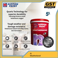 5L Nippon Paint Weatherbond 1001 Brilliant White