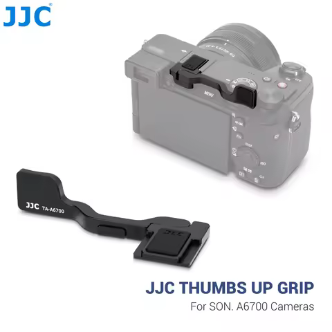 JJC Deluxe Metal Thumb Up Grip for Sony A6700 Camera Finger Grip Metal Thumb Up Hot Shoe Hand Grip H