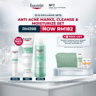 [12.12 ANTI ACNE CLEANSE & TREATMENT SET] Eucerin ProACNE Solution Cleansing Foam 150g + A.I Clearin
