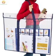Art Portfolio Bag Art PVC Storage Pocket Large Poster Storage Bag Durable Art Portfolio Organizer